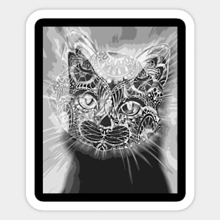 Black Kitty Sticker